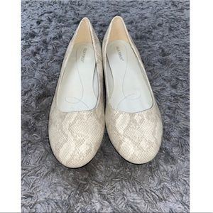 Ulla Popken Snakeskin Flats